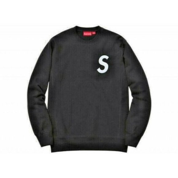 S Logo Crewneck (Black) FW 16 Black M - Picture 1 of 3